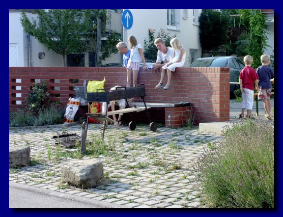 Warten auf die Besucher